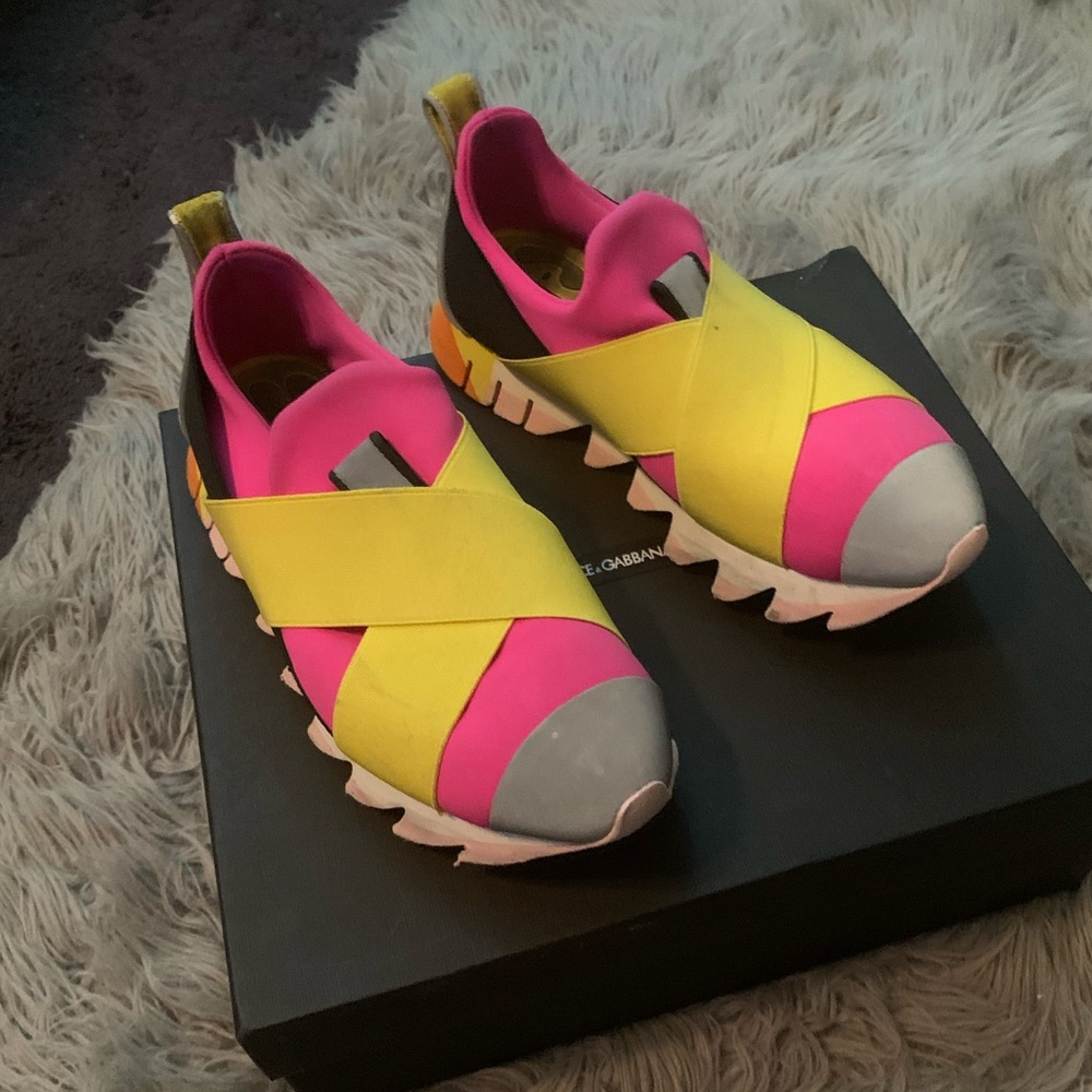 100% Authentic Dolce & Gabbana Limone/Hero Sneaker